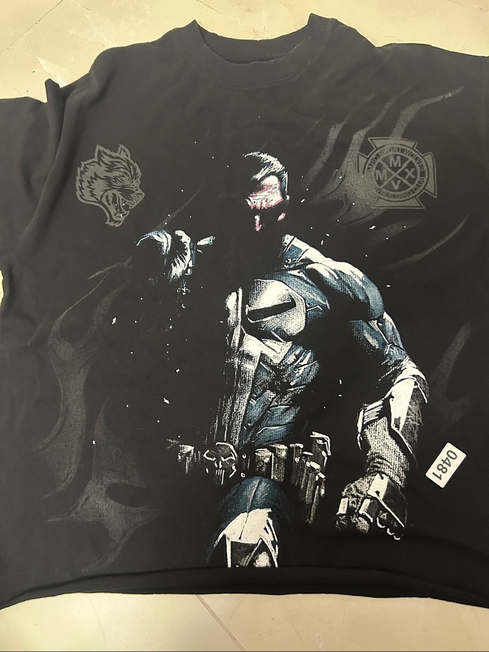 Darc Sport Black S/$Tee Hero 305 of 1000 L NWT marvel oversize heavy punisher